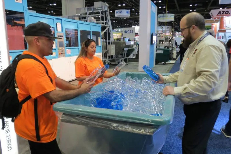 NPE-Recycling-Program-showphoto1 Robot Arm Building the word "You"