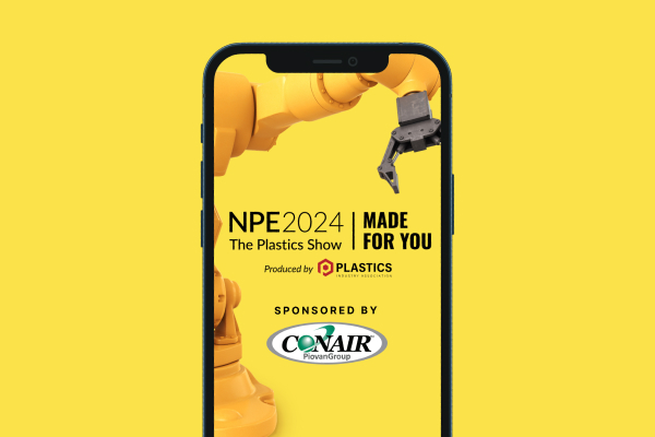 Four attendees at NPE's FLiP Reception